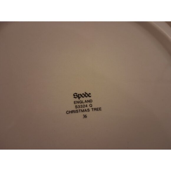 Spode England Christmas Tree Round Fluted Serving Dish Bowl 10 Inch #S3324 - Picture 10 of 12